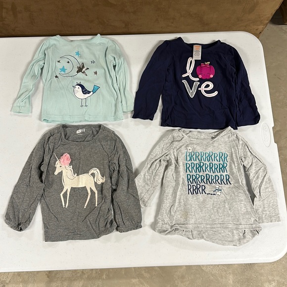 Gymboree Other - Lot of 4 Girls Long Sleeve Shirts Size 2T (18-24 mo)